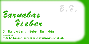 barnabas hieber business card